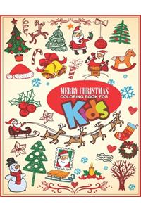 Merry Christmas Coloring Book For Kids