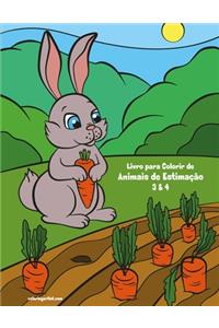 Livro para Colorir de Animais de Estimação 3 & 4