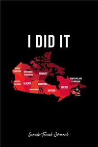 Canada Travel Journal