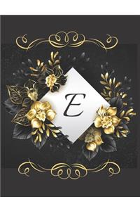 E Alphabet Notebook Journal Gift