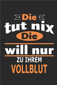Die tut nix Die will nur zu ihrem Vollblut