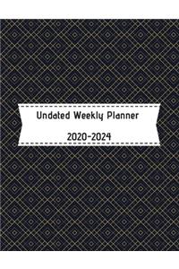 Undated Weekly Planner 2020-2024