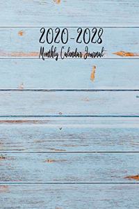 Monthly Calendar Journal 2020-2028