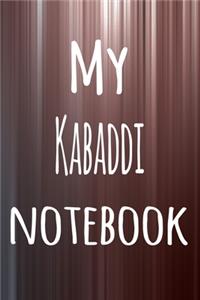 My Kabaddi Notebook