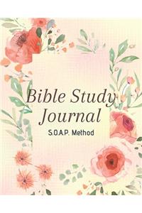 SOAP Bible Study Journal-Easy & Simple Guide to Scripture Journaling-Bible Study Workbook 100 pages Book 3