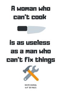 A woman who can't cook is as useless