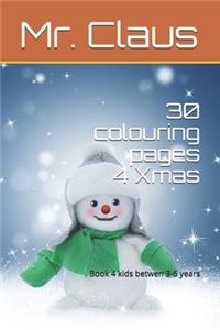 30 colouring pages 4 Xmas