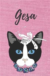 Katze Notizbuch / Notizheft / Journal / Malbuch / Tagebuch / Kritzelbuch / DIN A5 / Geschenk Gesa