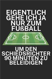 Eigentlich gehe ich ja nu zum Fußball um den Schiedsrichter 90 Minuten zu beleidigen