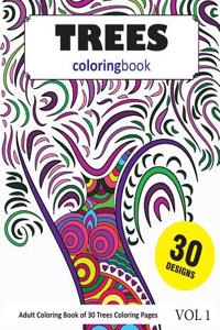 Trees Coloring Book