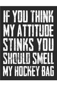 If You Think My Attitude Stinks You Should Smell My Hockey Bag