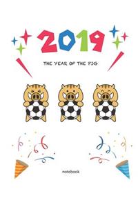 2019 the Year of the Pig Notebook