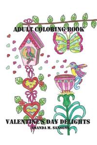 Valentine's Day Delights: Adult Coloring Book