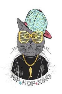 King Cool Cat Undated Journal for the Ambitiously Non Ambitious Writers, List Makers & Drawers, Write Your Way Through Our Creative Journals, Planners & Notebooks