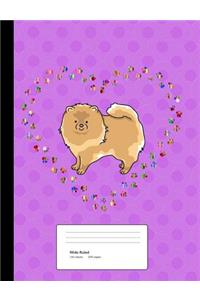 Pomeranian Love Composition Book
