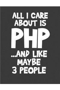 All I Care about is PHP