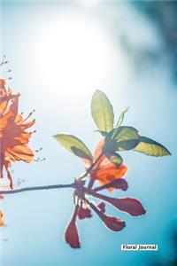 Floral Journal - Branch Leaf - (Unruled)