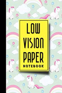 Low Vision Paper Notebook