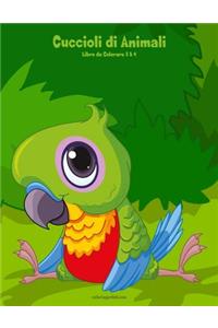Cuccioli di Animali Libro da Colorare 3 & 4
