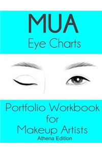 MUA Eye Charts Portfolio Workbook for Makeup Artists Athena Edition