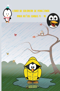 Libro de colorear de pingüinos para niños Edades 4 - 10