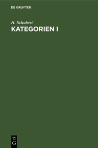 Kategorien I