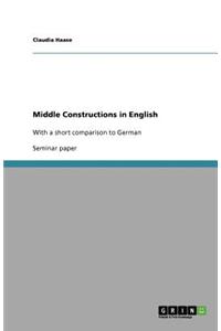 Middle Constructions in English