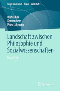 Landschaft Zwischen Philosophie Und Sozialwissenschaften