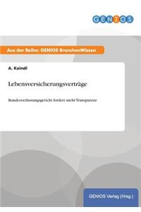 Lebensversicherungsverträge