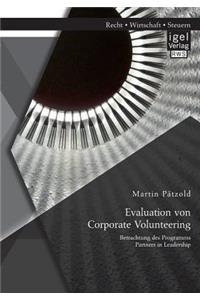 Evaluation von Corporate Volunteering