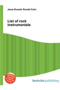 List of Rock Instrumentals