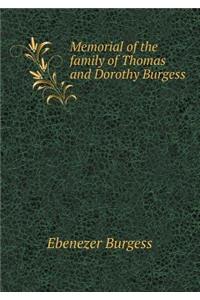 Memorial of the Family of Thomas and Dorothy Burgess