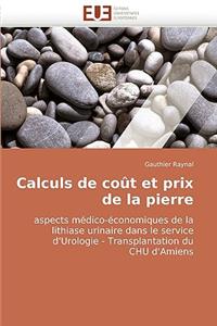 Calculs de Cout Et Prix de La Pierre