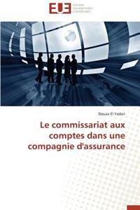 Le Commissariat Aux Comptes Dans Une Compagnie d'Assurance