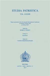 Studia Patristica. Vol. LXXXIII - Papers Presented at the Seventeenth International Conference on Patristic Studies Held in Oxford 2015