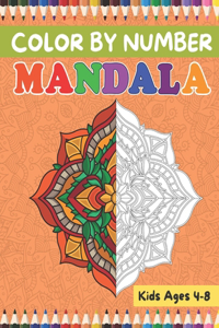 Color By Number Mandala Kids Ages 4-8