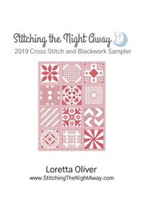 Stitching the Night Away 2019 Cross Stitch and Blackwork Sampler
