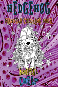 Mandala Coloring Book Cheap - Animal - Hedgehog