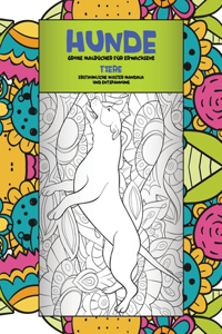 Große Malbücher für Erwachsene - Erstaunliche Muster Mandala und Entspannung - Tiere - Hunde