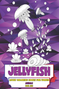 Adult Coloring Books for Women XXXL size - Animals - Jellyfish
