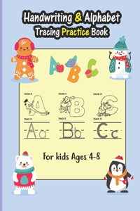 Handwriting & Alphabet Tracing Practice Book For Kids Ages 4-8