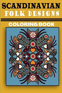 Scandinavian Folk Designs Coloring Book
