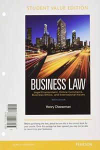 Business Law, Student Value Edition Plus Mybusinesslawlab with Pearson Etext -- Access Card Package (1-Semester)