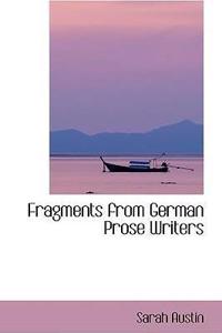Fragments from German Prose Writers