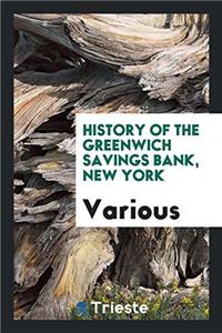 History of The Greenwich Savings Bank, New York