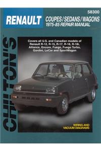 Renault Coupes, Sedans, and Wagons, 1975-85