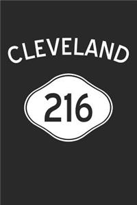 Cleveland Notebook - Ohio Gift - Area Code Cleveland Journey Diary - Ohio Travel Journal