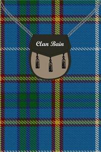 Clan Bain Tartan Journal/Notebook