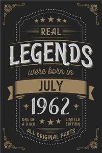 Real Legends were born in July 1962