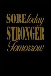 Sore Today Stronger Tomorrow